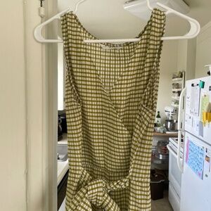 Mango brand olive jumpsuit perfect for summer